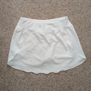 White Tennis / Golf Workout Skirt Size Xs